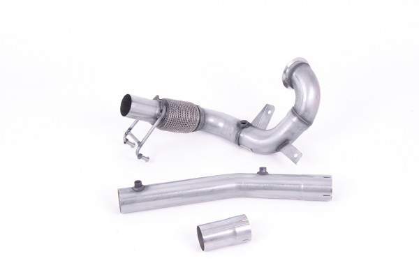 Milltek SSXVW561 Large-bore Downpipe and De-cat - Volkswagen Polo GTI 2.0 TSI (AW 5 Door) - GPF/OPF