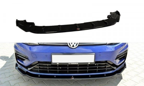 Front Ansatz für v.1 VW GOLF 7 R Facelift schwarz Hochglanz