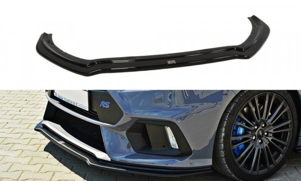 Front Ansatz für V.4 Ford Focus RS Mk3 schwarz Hochglanz