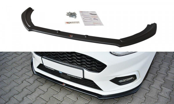 Front Ansatz für V.2 Ford Fiesta Mk8 ST / ST-Line schwarz Hochglanz