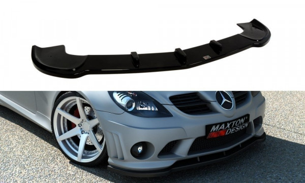 Front Ansatz für MERCEDES SLK R171 (FÜR ME-SLK-R171-AMG204-F1) schwarz Hochglanz