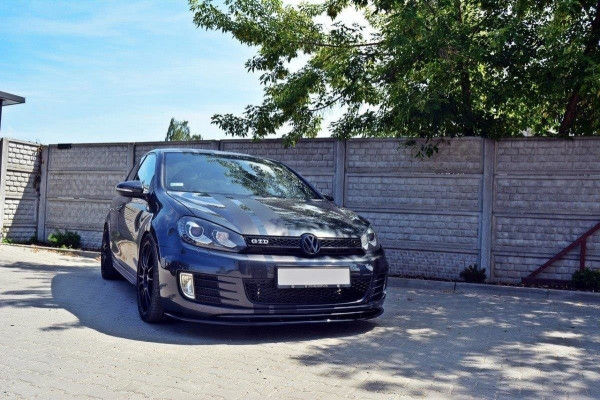 Front Ansatz für VER.2 VW GOLF 6 GTI schwarz Hochglanz