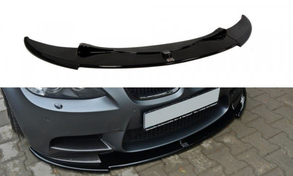 Front Ansatz für BMW M3 E92 / E93 vor Facelift schwarz Hochglanz