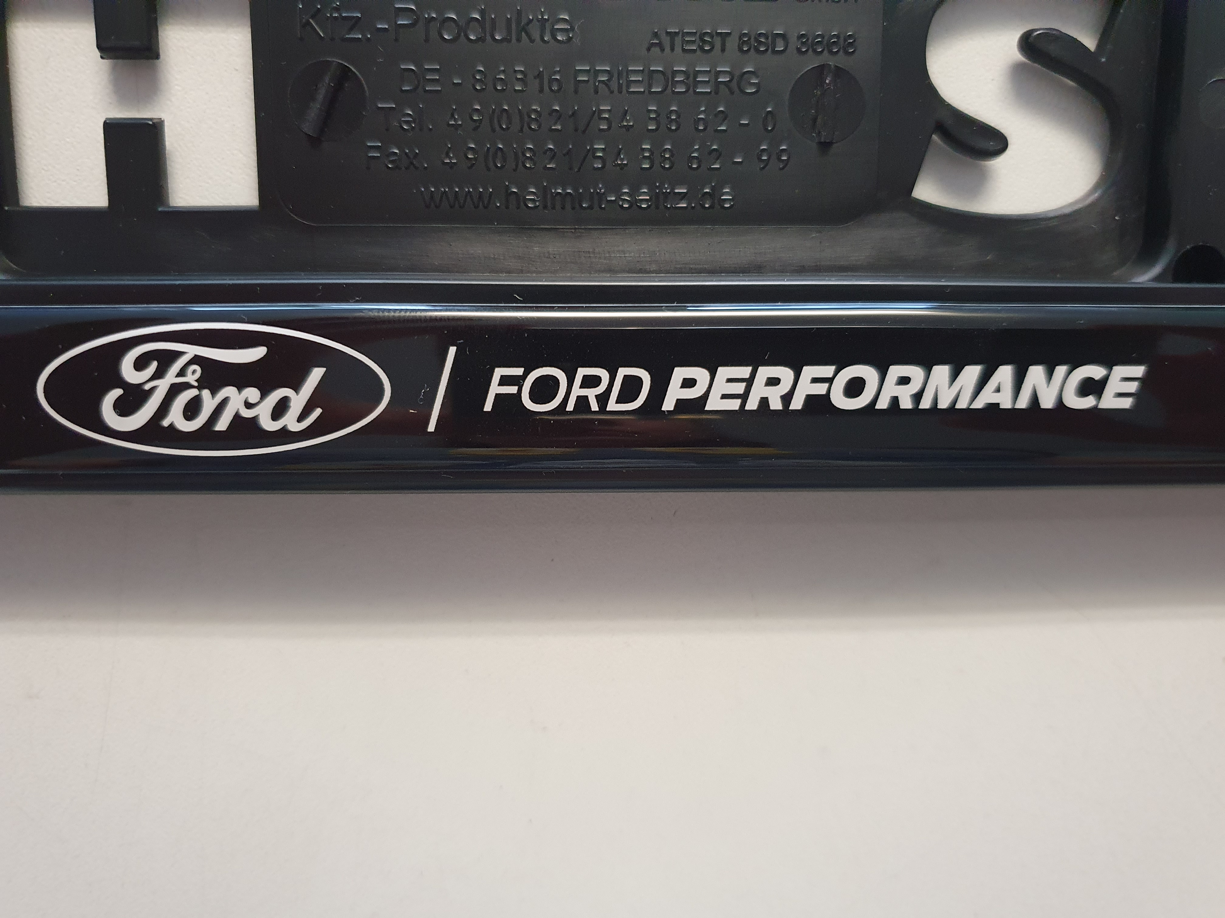 Ford Performance - Kennzeichenhalter schwarz, mit Ford Performance