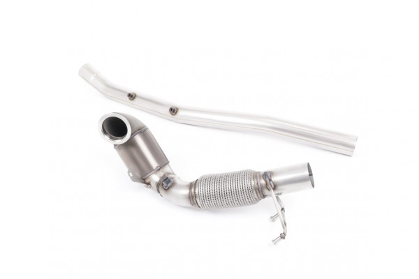 Milltek SSXVW512 Large Bore Downpipe and Hi-Flow Sports Cat - Audi S3 2.0 TFSI quattro Saloon & Cab