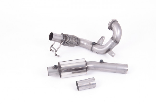 Milltek SSXVW554 Large-bore Downpipe and De-cat - Volkswagen Polo GTI 2.0 TSI (AW 5 Door) - GPF/OPF