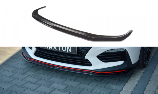 Front Splitter V.2 Hyundai I30 N Mk3 Hatchback / Fastback schwarz Hochglanz