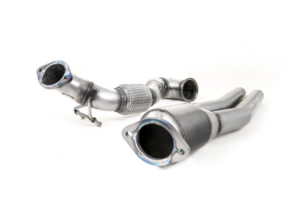 Milltek SSXAU726 Large Bore Downpipe and Hi-Flow Sports Cat - Audi TT Mk3 TTRS 2.5TFSI Quattro (Non