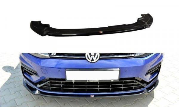 Front Ansatz für v.3 VW GOLF 7 R Facelift schwarz Hochglanz