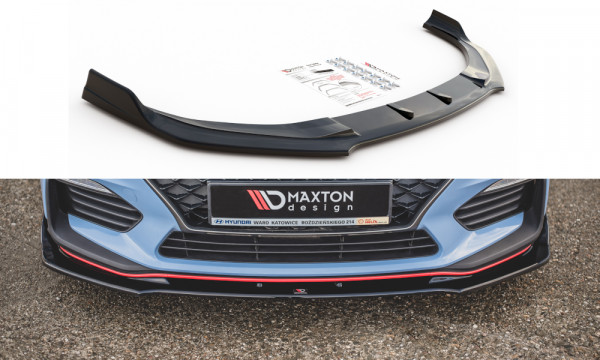 Front Ansatz V.3 passend für Hyundai I30 N Mk3 Hatchback/ Fastback schwarz Hochglanz