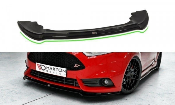 Front Ansatz für V.3 Ford Fiesta ST Mk7 FL schwarz Hochglanz