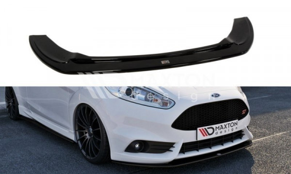 Front Ansatz für V.2 Ford Fiesta ST Mk7 FL schwarz Hochglanz