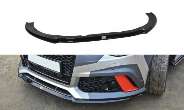 Front Ansatz für V.2 Audi RS6 C7 / C7 FL schwarz Hochglanz