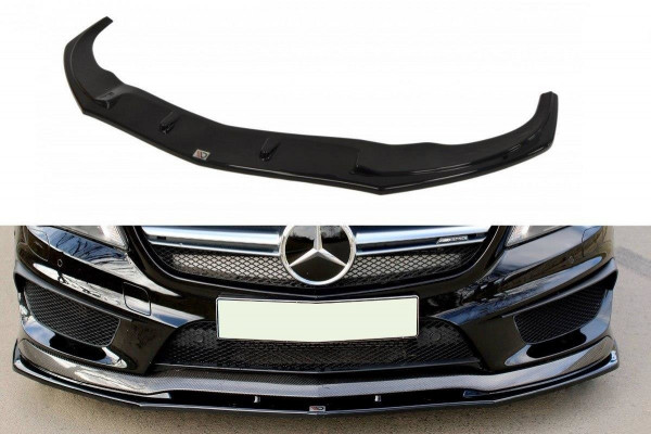 Front Ansatz für v.2 MERCEDES CLA 45 AMG C117 (vor Facelift) schwarz Hochglanz