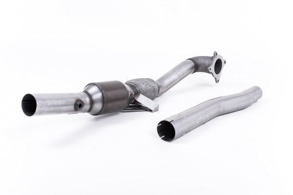 Milltek SSXAU348 Large Bore Downpipe and Hi-Flow Sports Cat - Audi TT Mk2 2.0 TFSi 2WD (2006 - 2011