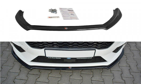 Front Ansatz für V.1 Ford Fiesta Mk8 ST / ST-Line schwarz Hochglanz